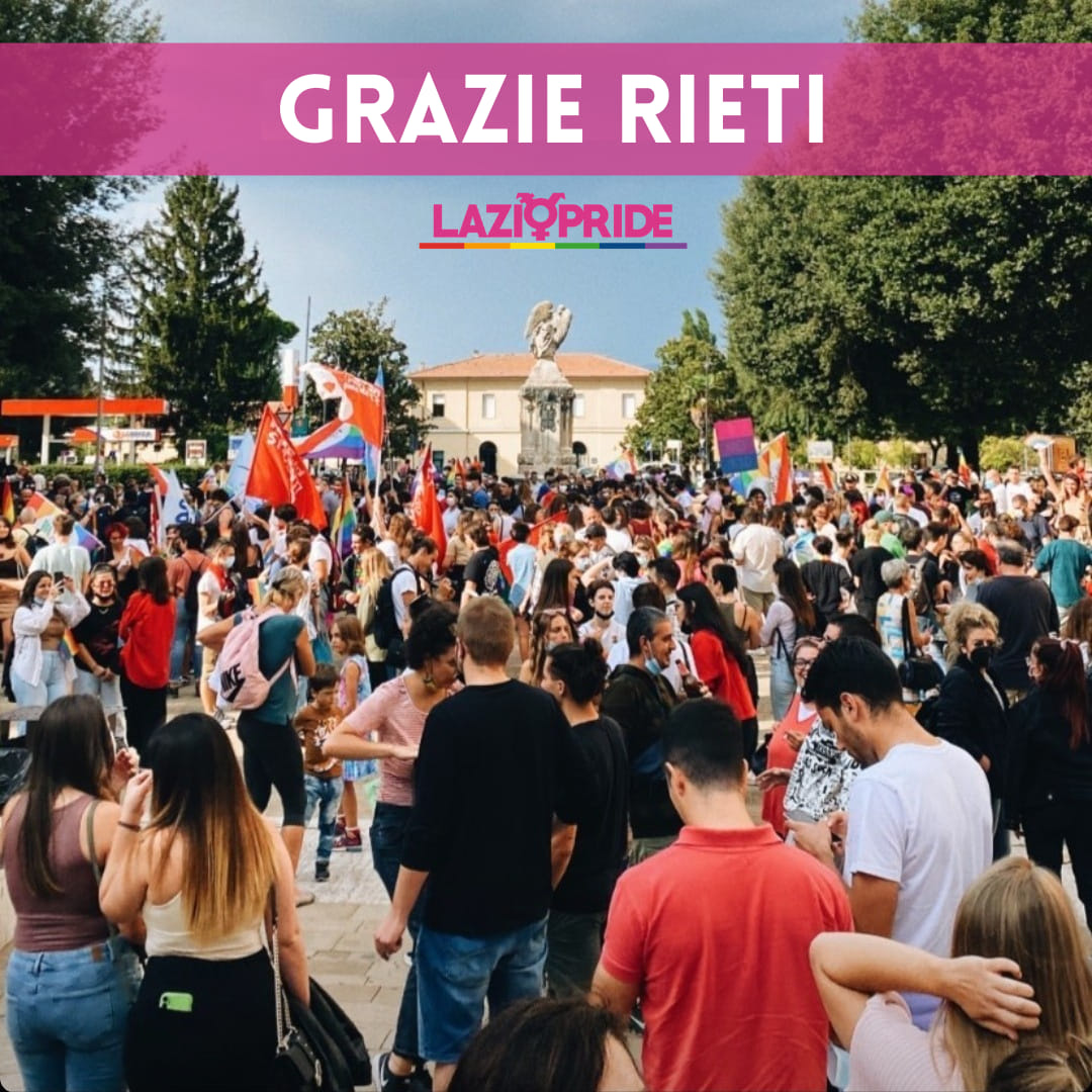 LAZIO PRIDE: IN 3000 A RIETI PER LA QUARTA EDIZIONE, SODDISFAZIONE DA PARTE DEGLI ORGANIZZATORI: UN GRIDO DI LIBERTA’