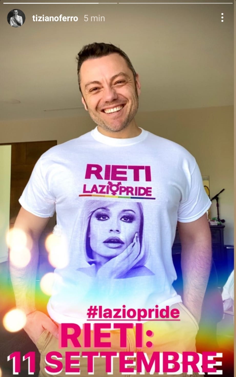 RIETI LAZIO PRIDE: TIZIANO FERRO A SUPPORTO DELLA MANIFESTAZIONE